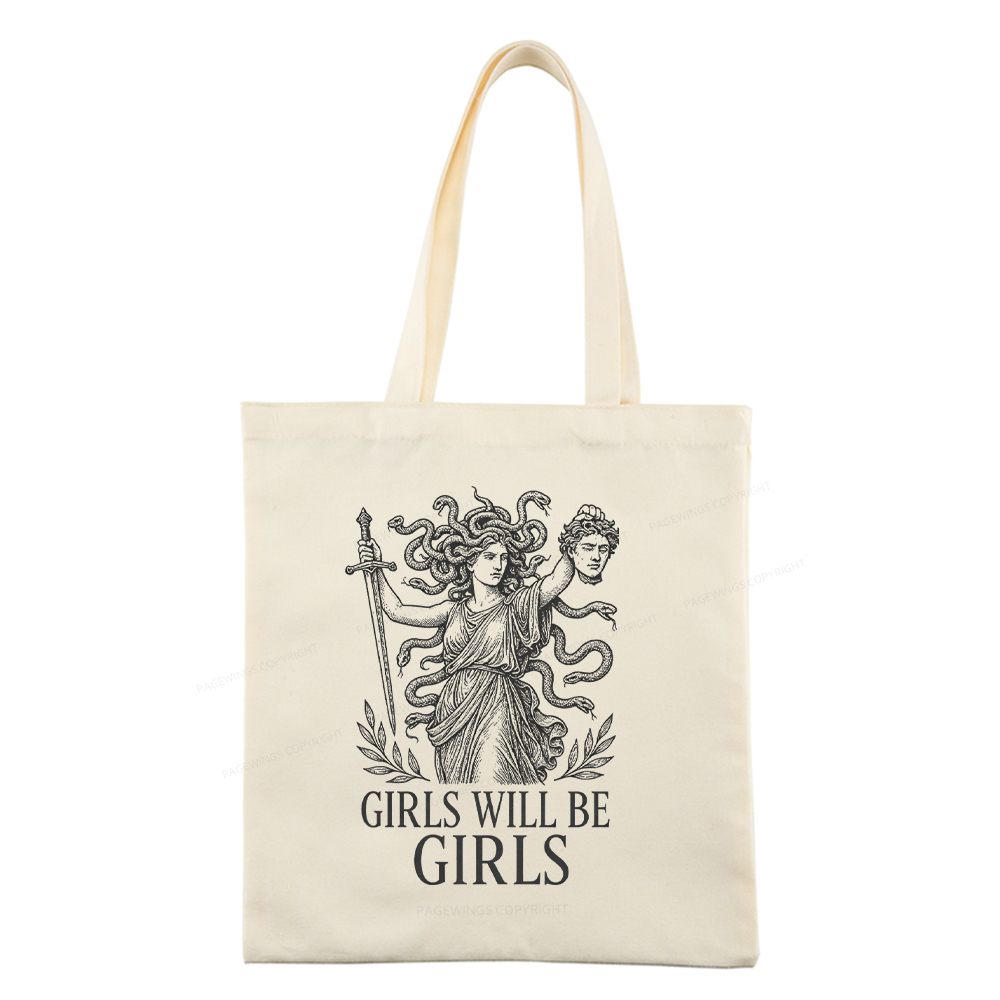 Pagewings Girls Will Be Girls Tote Bag