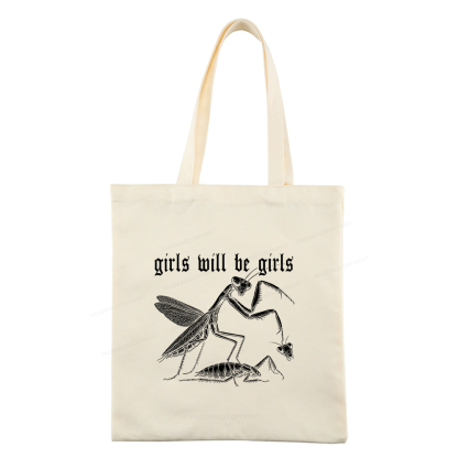 Pagewings Girls Will Be Girls Tote Bag