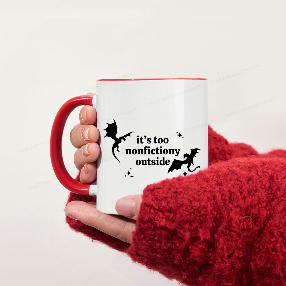 Pagewings Pagewings It’s Too Nonfictiony Outside Mug