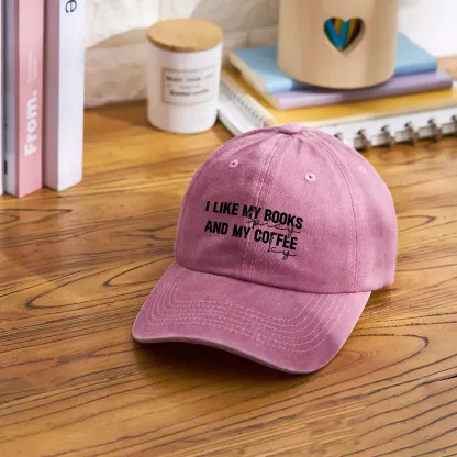 Pagewings I Like My Books And My Coffee Washed Cap