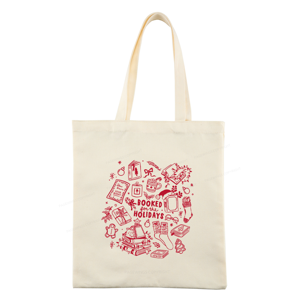 Pagewings Booked For The Holidays Tote Bag