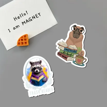 Pagewings Capybara Reading Fridge Magnet