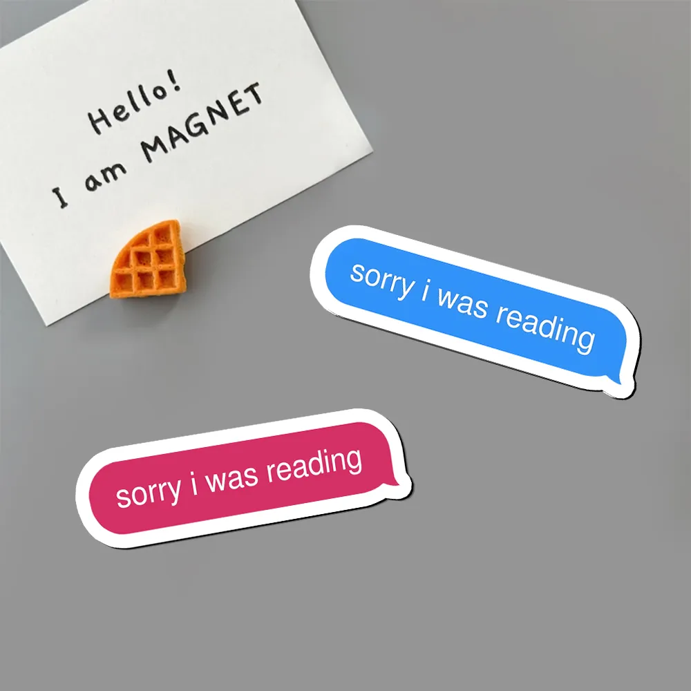 Pagewings Sorry I Was Reading Fridge Magnet