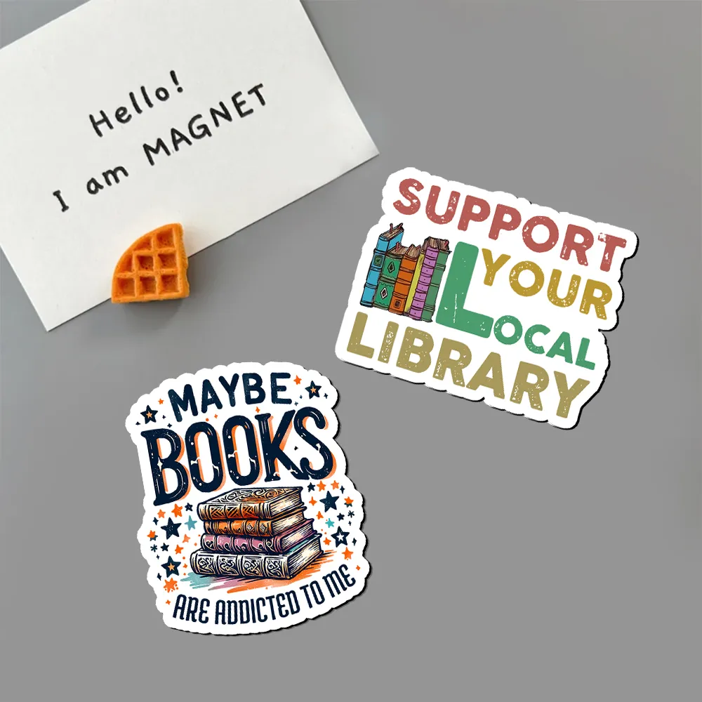 Pagewings Support Your Local Library Fridge Magnet