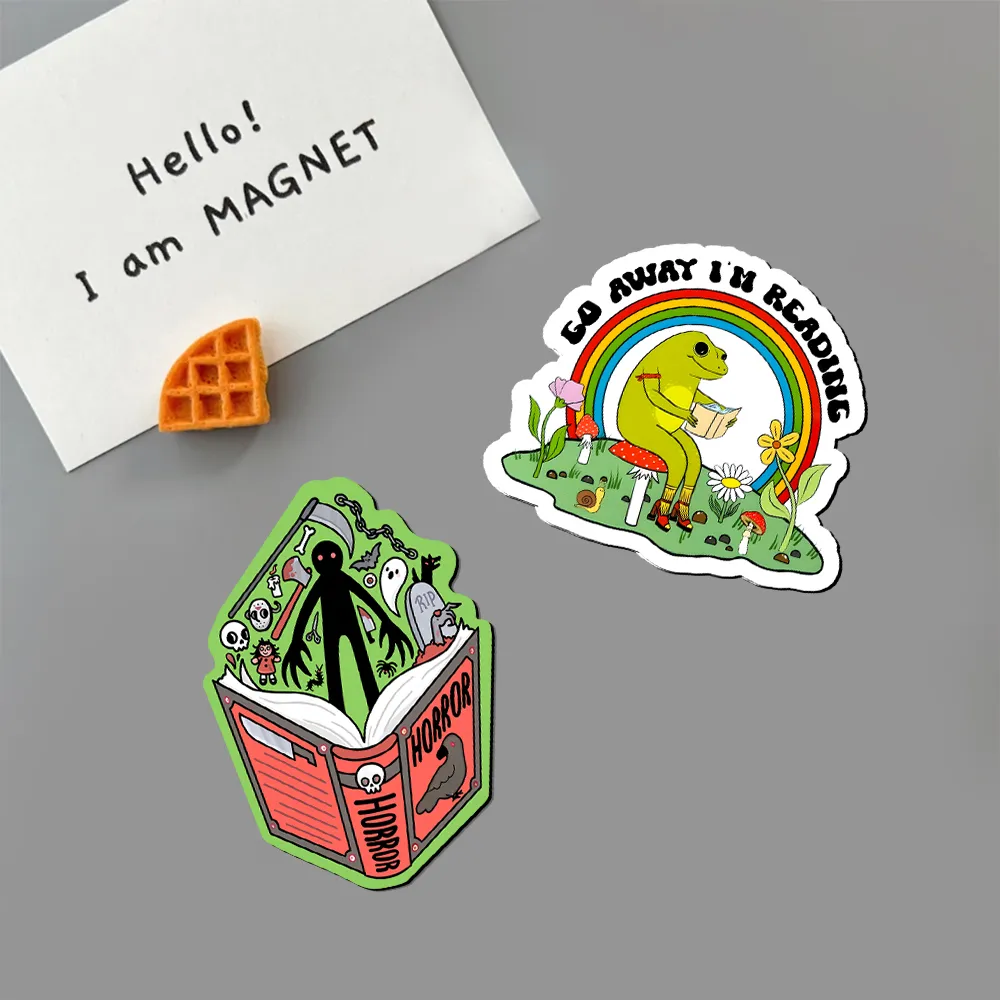 Pagewings Go Away I'm Reading Fridge Magnet