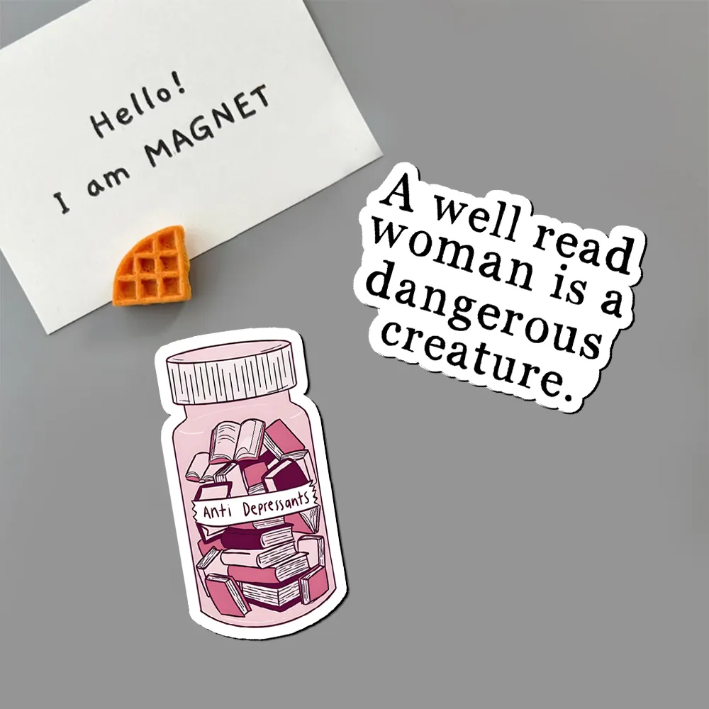 Pagewings A Well Read Woman Is A Dangerous Creature Fridge Magnet