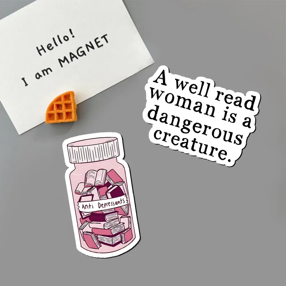 Pagewings A Well Read Woman Is A Dangerous Creature Fridge Magnet
