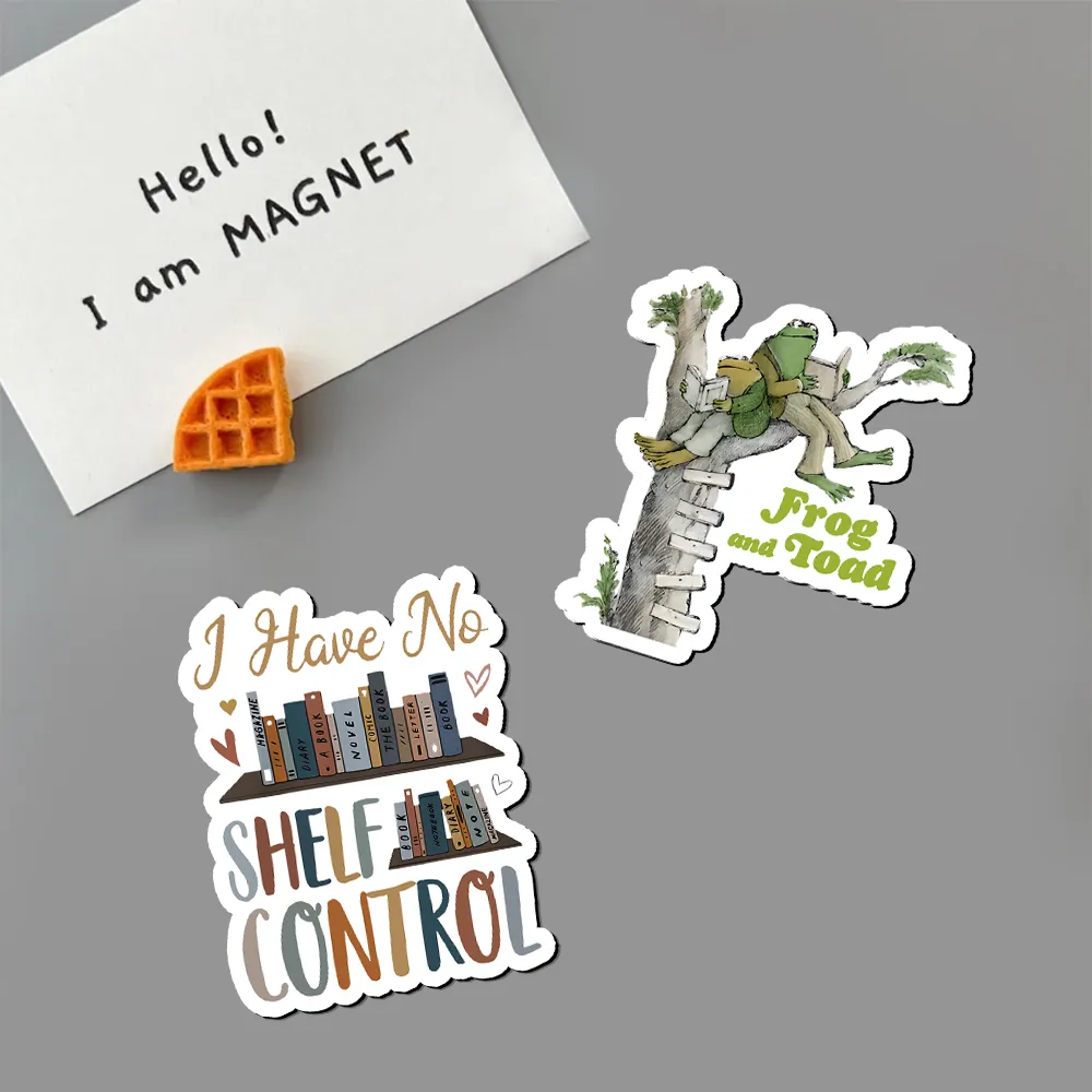 Pagewings Frog and Toad Old Book Fridge Magnet