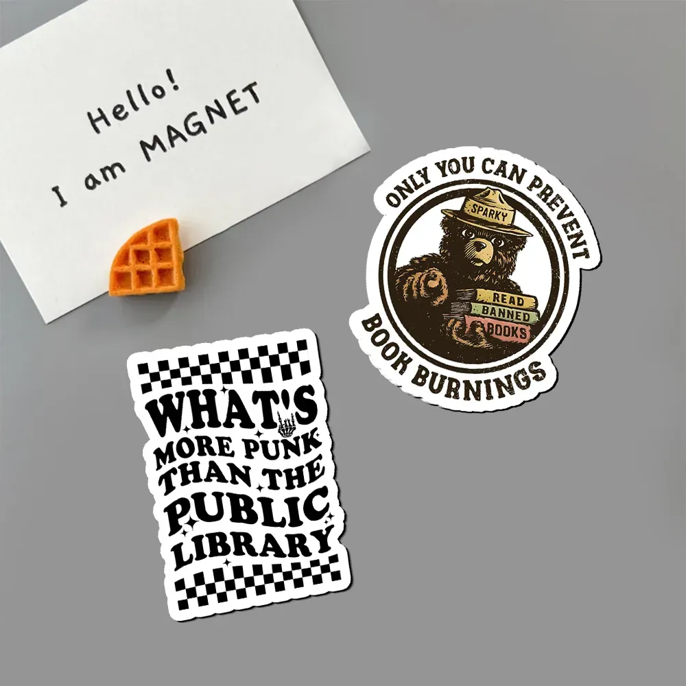 Pagewings Only You Can Prevent Book Burnings Fridge Magnet