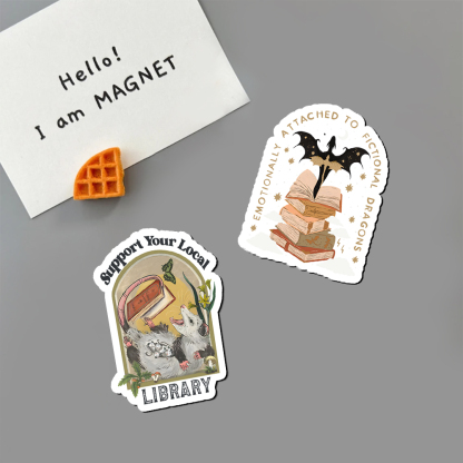 Pagewing Fantasy Romance Reader Gift Romantacy Fridge Magnet