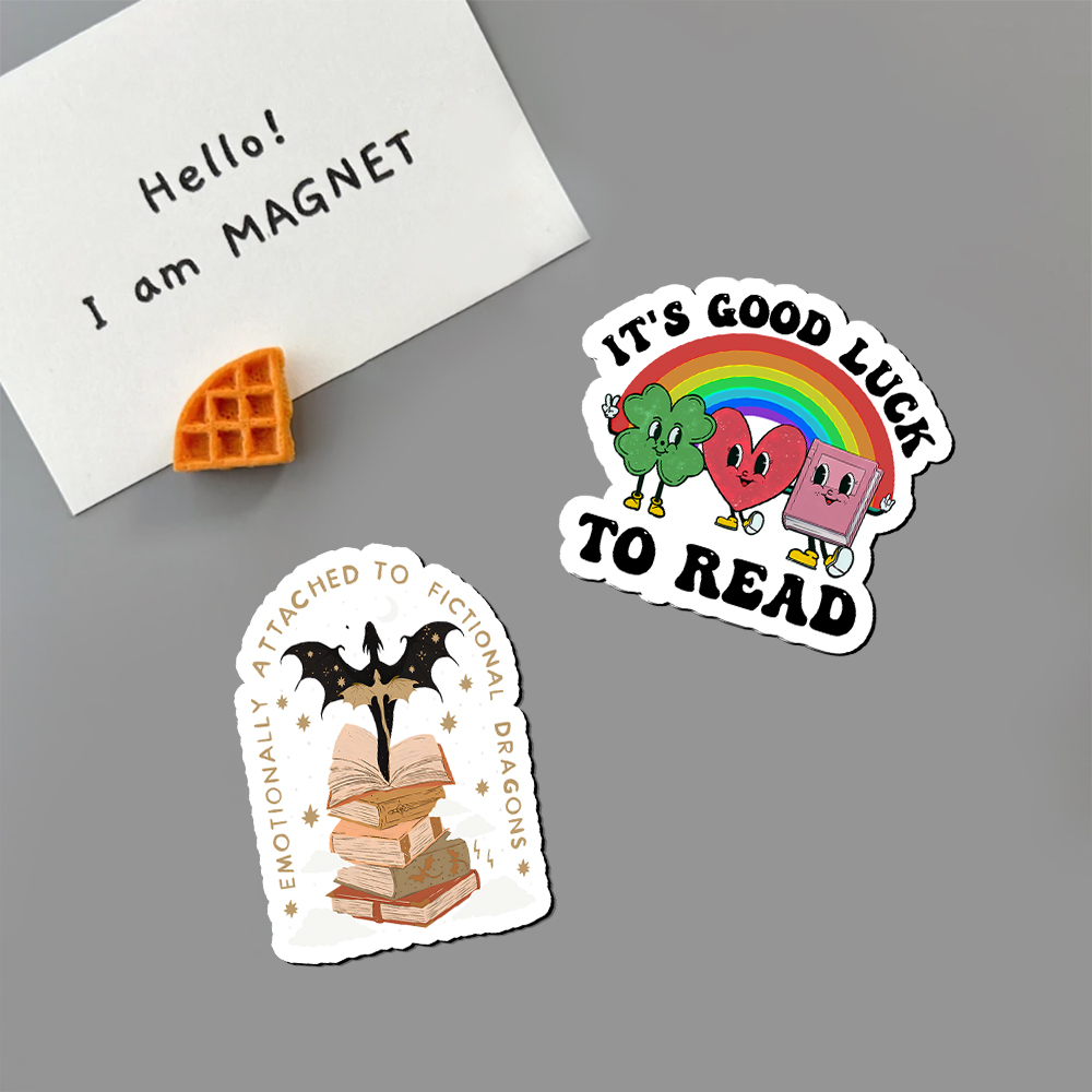 Pagewings St. Patrick's Day Librarian Fridge Magnet