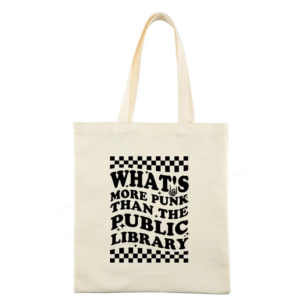 Pagewings punk the public library Tote Bag