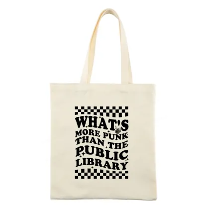 Pagewings punk the public library Tote Bag
