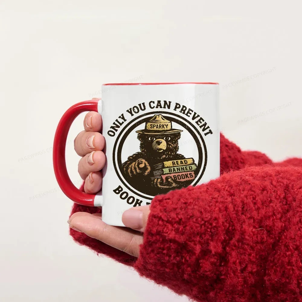 Pagewings Only You Can Prevent Book Burnings Mug