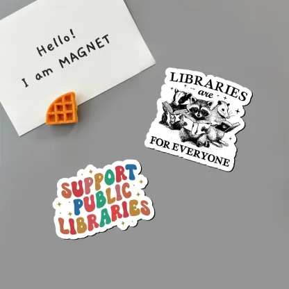 Pagewings Libraries Are For Everyone Fridge Magnet