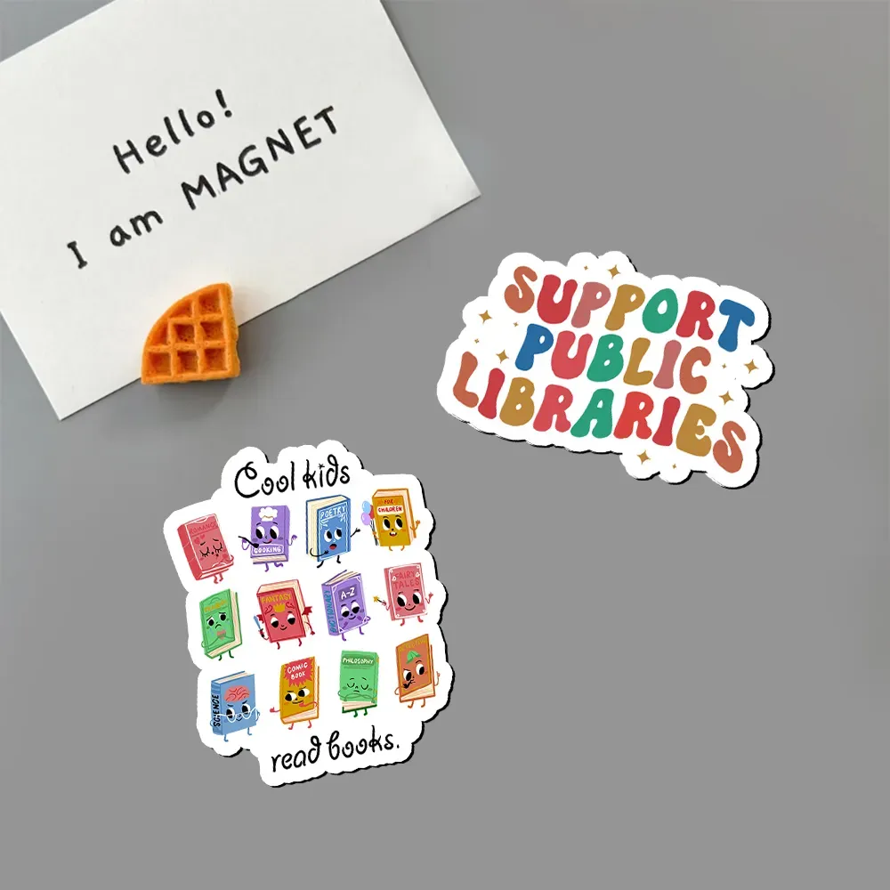 Pagewings Public Library Sweatshirt Fridge Magnet