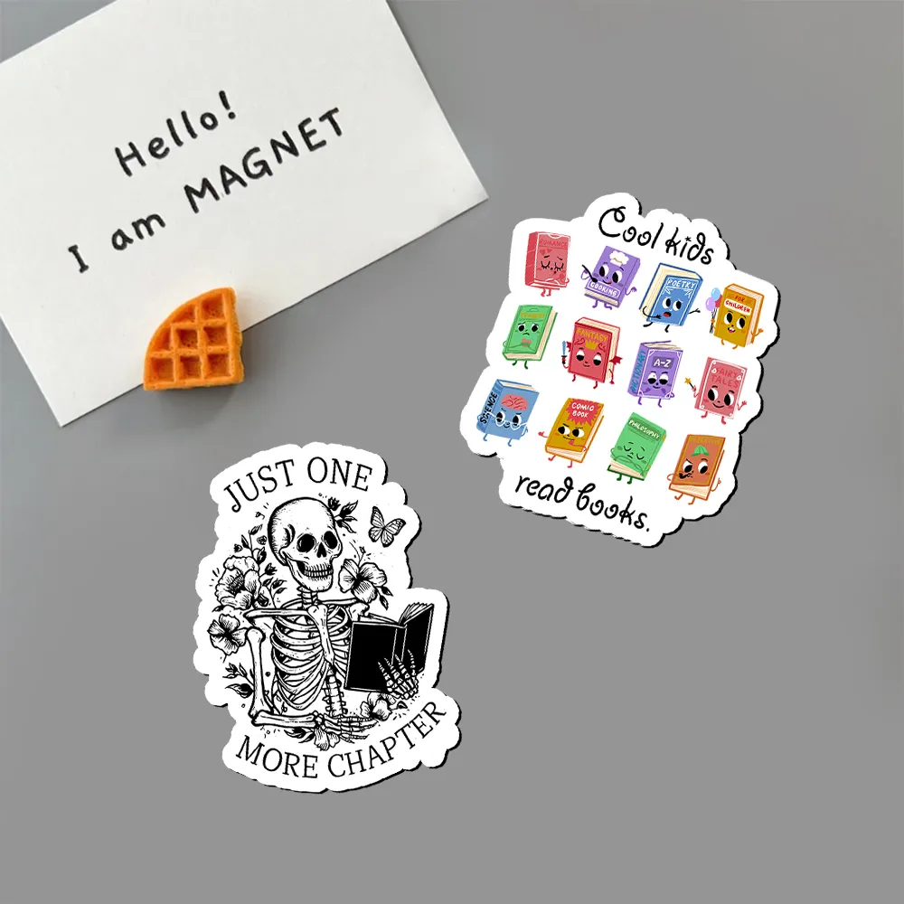 Pagewings School Librarian Shirt, Back To School Shirt Teacher Fridge Magnet