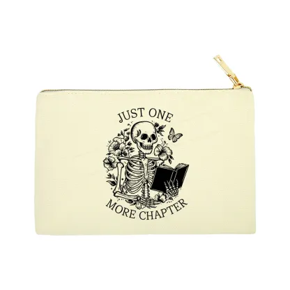 Pagewing One More Chapter Skeleton Unisex Pouch