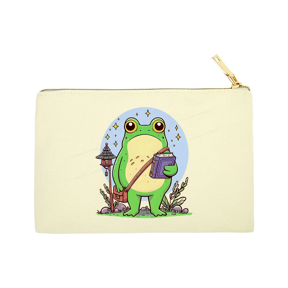 Pagewings Frog Reading Book Pouch