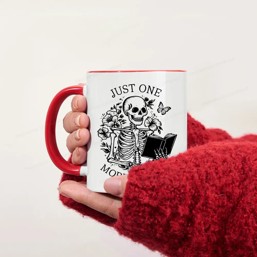 Pagewing One More Chapter Skeleton Unisex Tee Mug