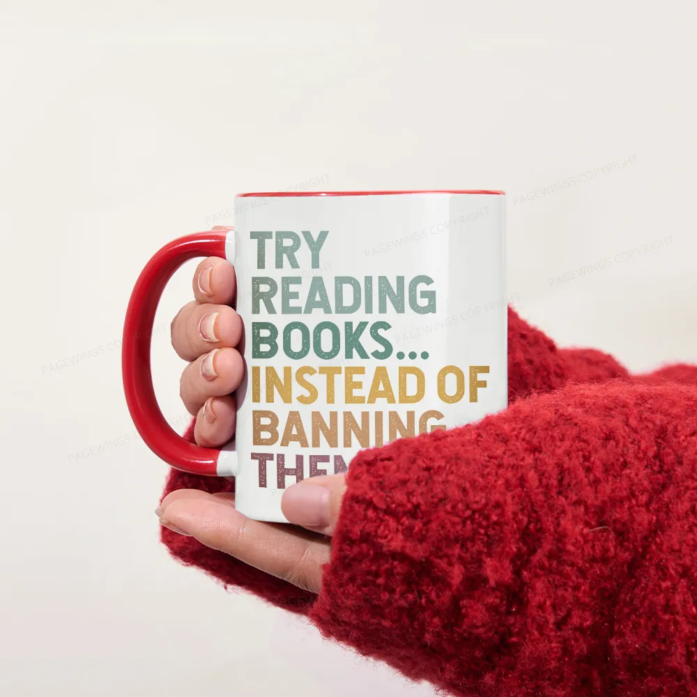 Pagewings Try Reading Books Mug