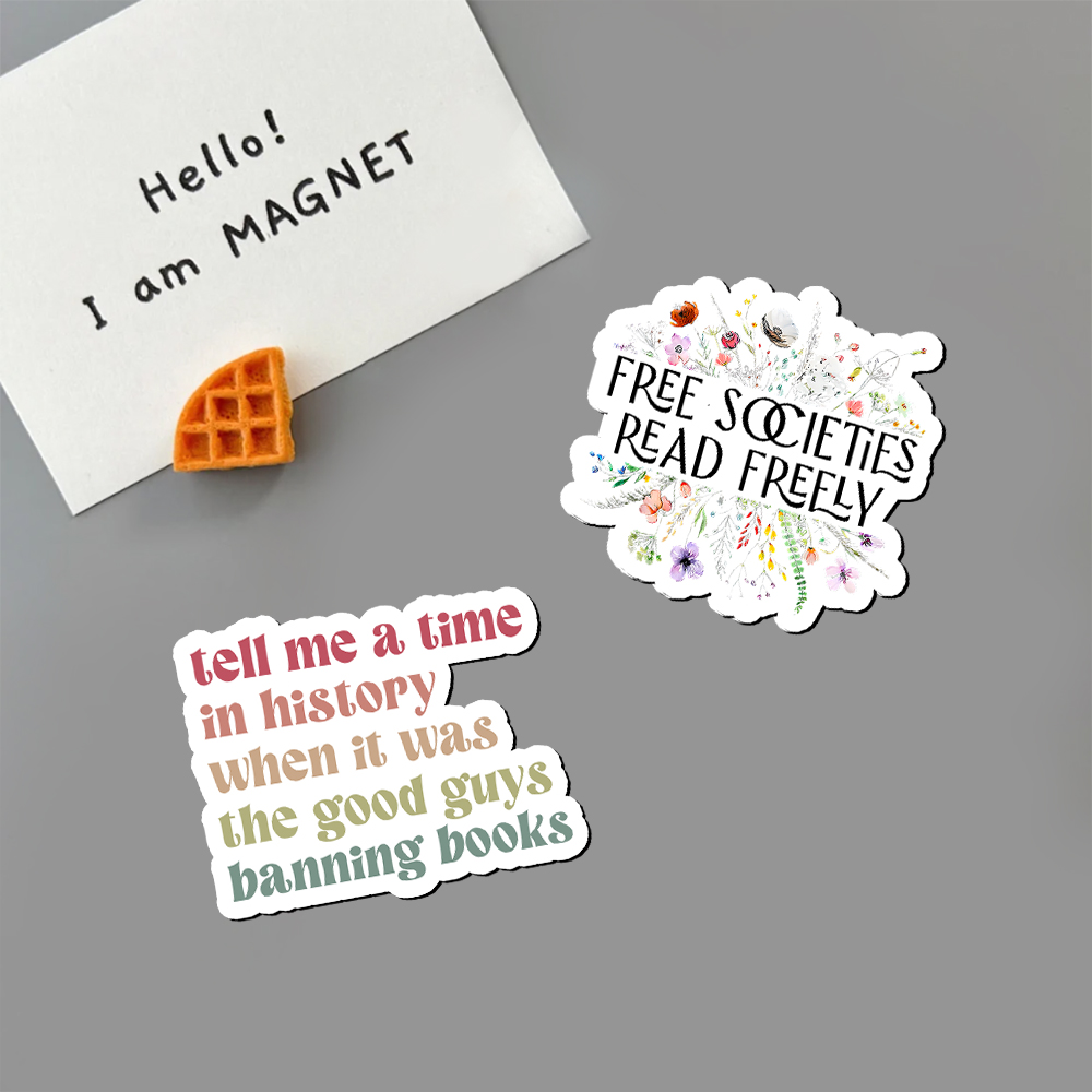 Pagewings Free Societies Read Freely Fridge Magnet