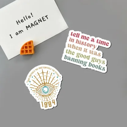Pagewings Tell Me a Time in History Fridge Magnet
