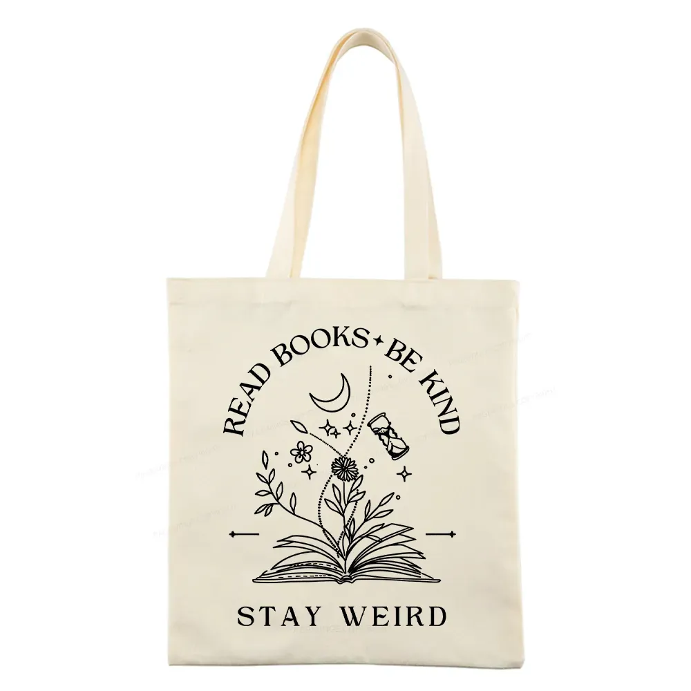 Pagewings Comfort Colors Read Books Be Kind Stay Weird Tote Bag
