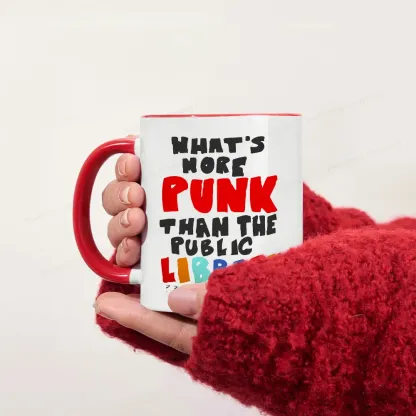 Pagewings What's More Punk Than The Public Library Mug