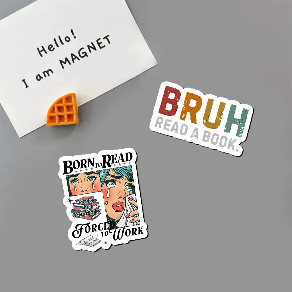 Pagewings Read A Book Bruh Fridge Magnet