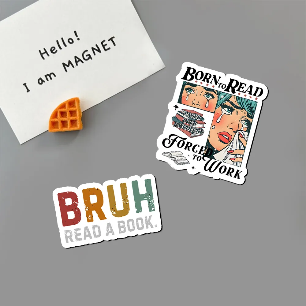 Pagewings Born To Read Bookish Fridge Magnet