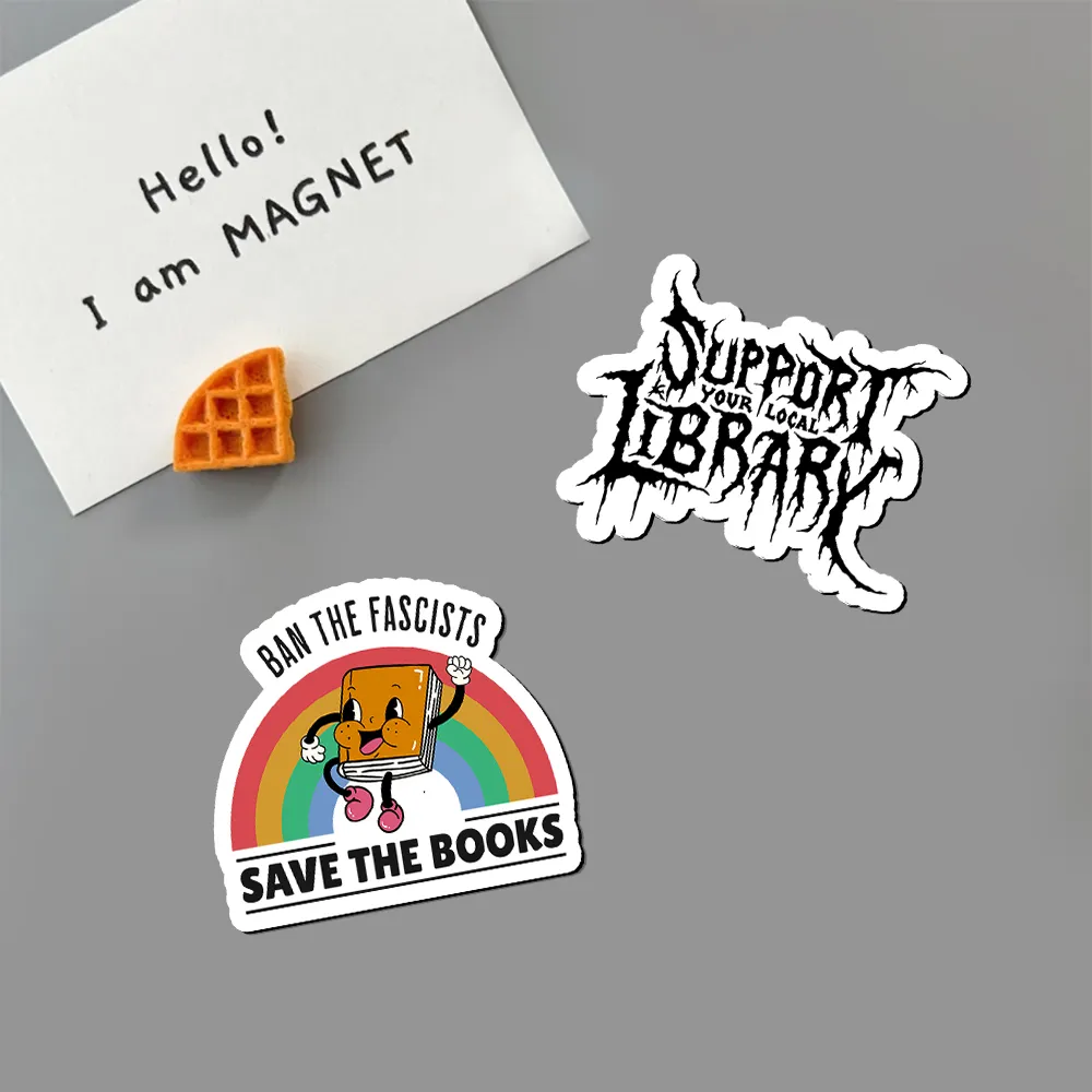 Pagewings Support Your Local Library Fridge Magnet