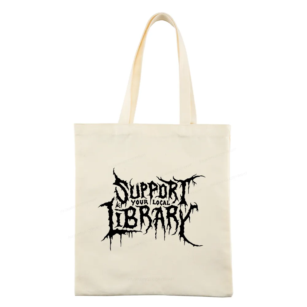 Pagewings Support Your Local Library Tote Bag