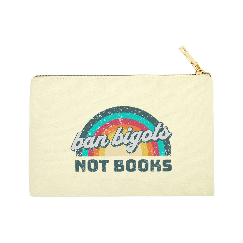 Pagewings Ban Bigots Not Books Pouch