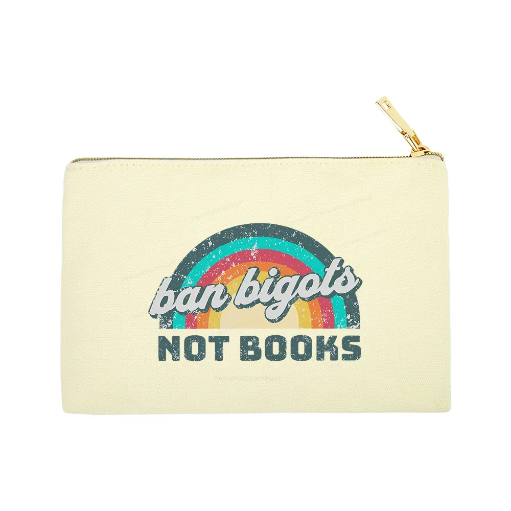 Pagewings Ban Bigots Not Books Pouch