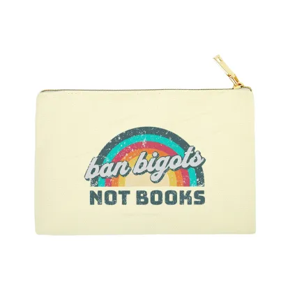 Pagewings Ban Bigots Not Books Pouch