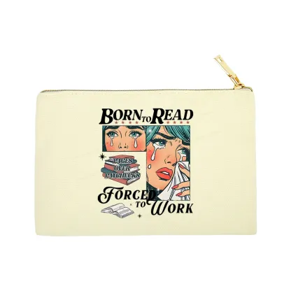 Pagewings Born To Read Bookish Pouch