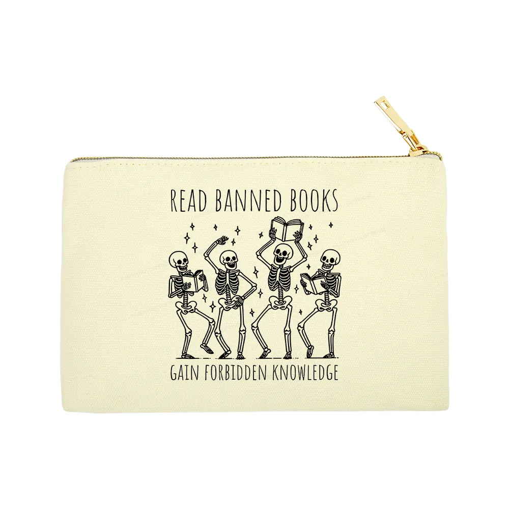 Pagewings Reading Books Tee Book Lover Gift Pouch