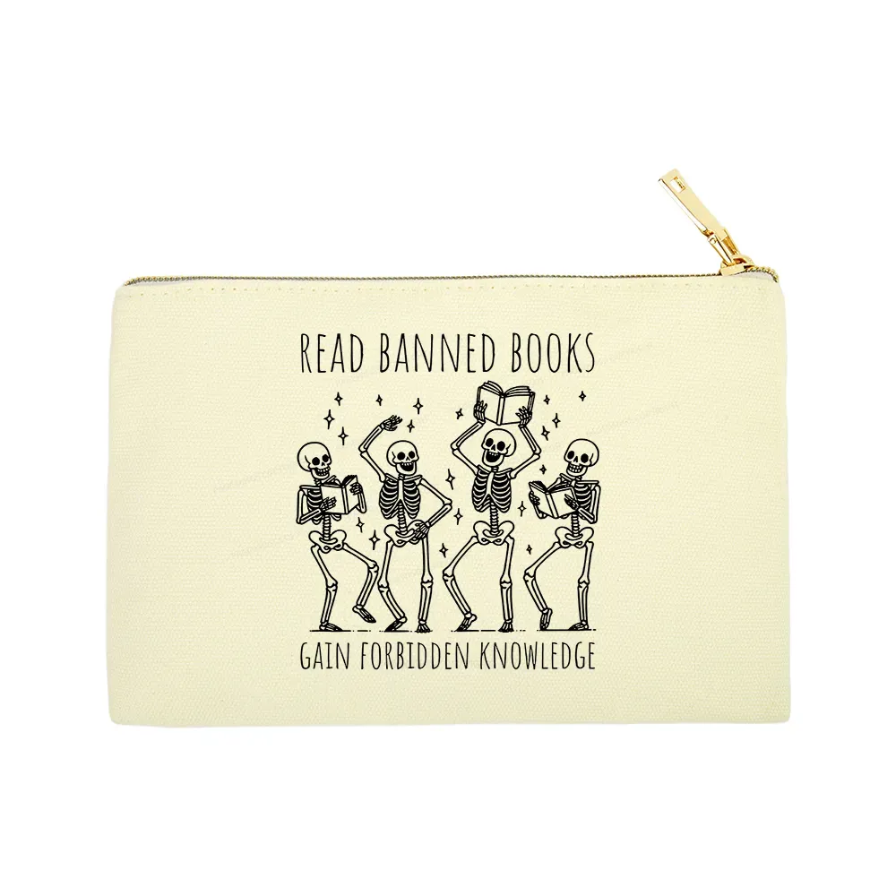Pagewings Reading Books Tee Book Lover Gift Pouch