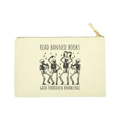 Pagewings Reading Books Tee Book Lover Gift Pouch