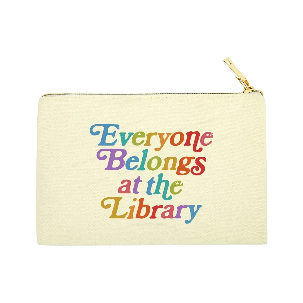 Pagewings Everyone belongs at the library Pouch