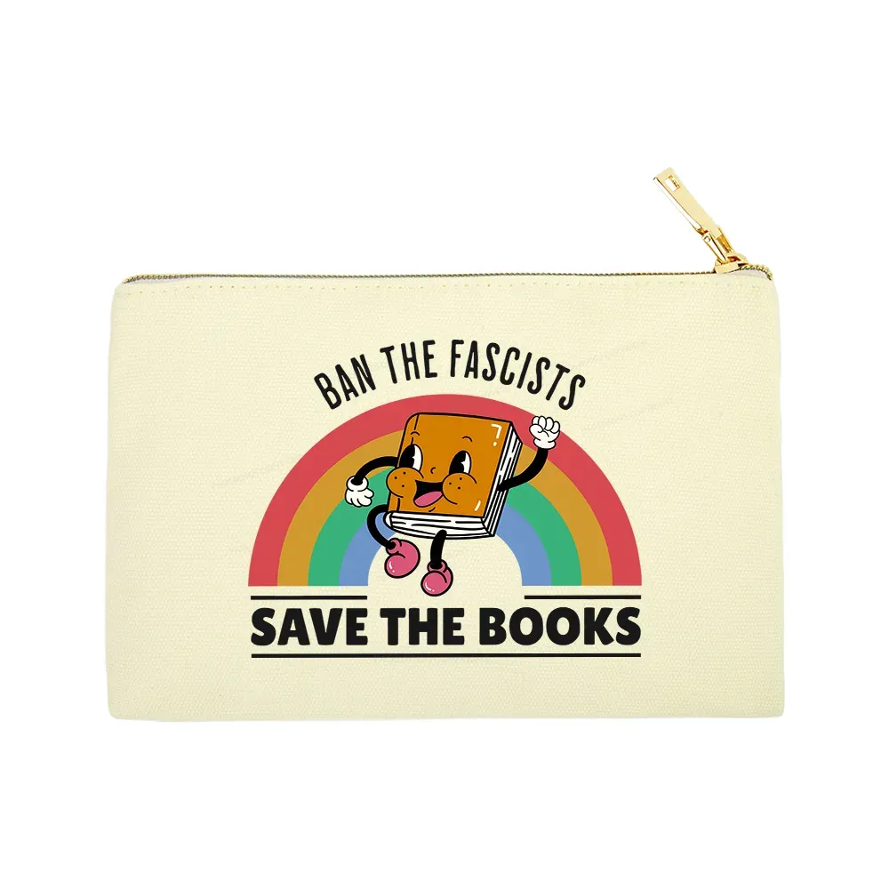 Pagewings Ban The Fascists Save The Books Pouch