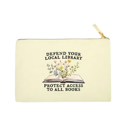 Pagewings Books Save Lives Protect Libraries Pouch