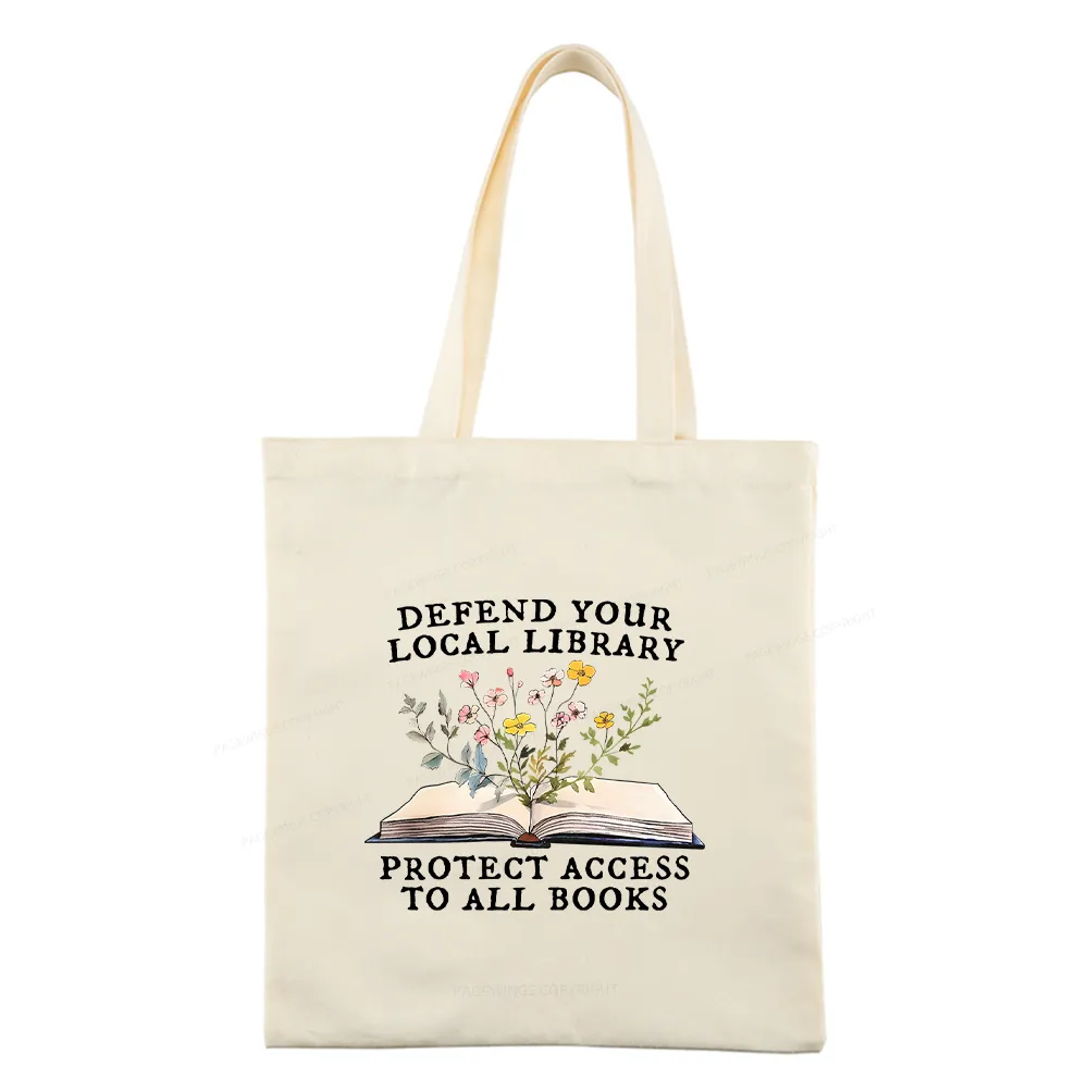 Pagewings Books Save Lives Protect Libraries Tote Bag