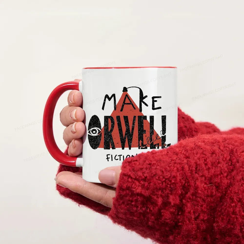 Pagewings Make Orwell Fiction Again Mug