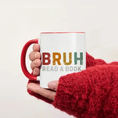Pagewings Read A Book Bruh Mug