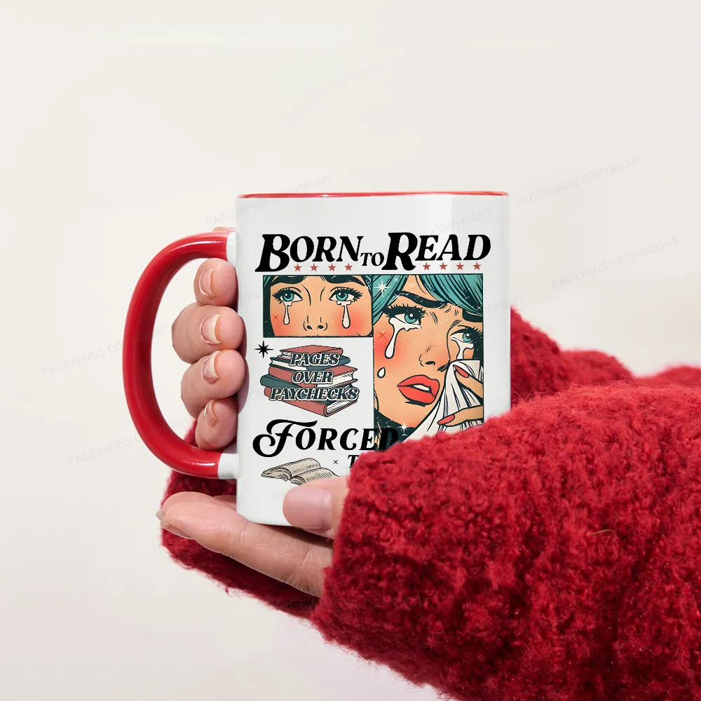 Pagewings Born To Read Bookish Mug