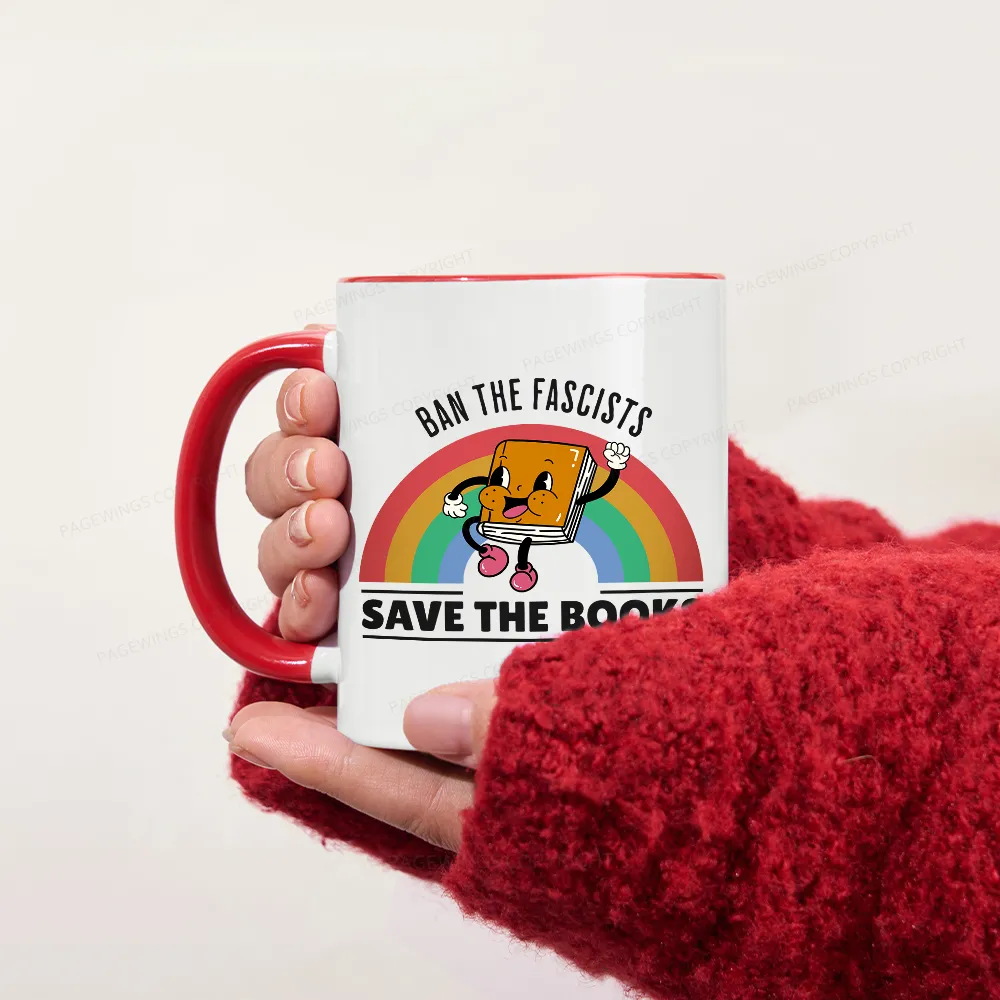 Pagewings Ban The Fascists Save The Books Mug