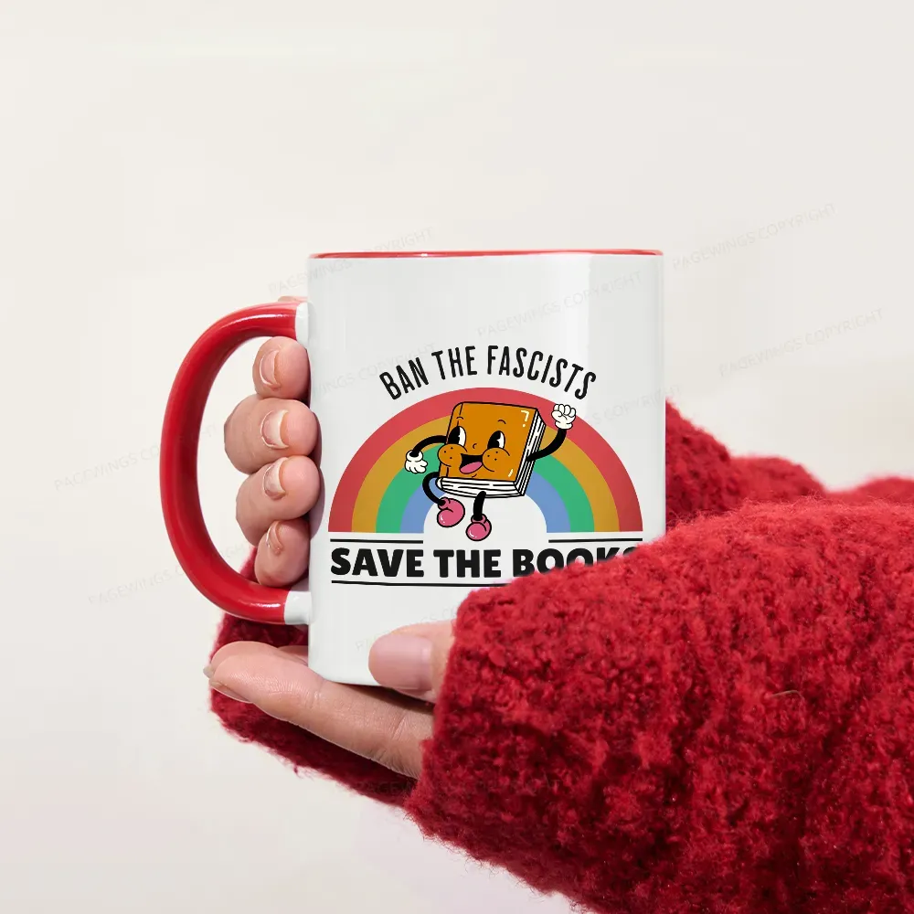 Pagewings Ban The Fascists Save The Books Mug