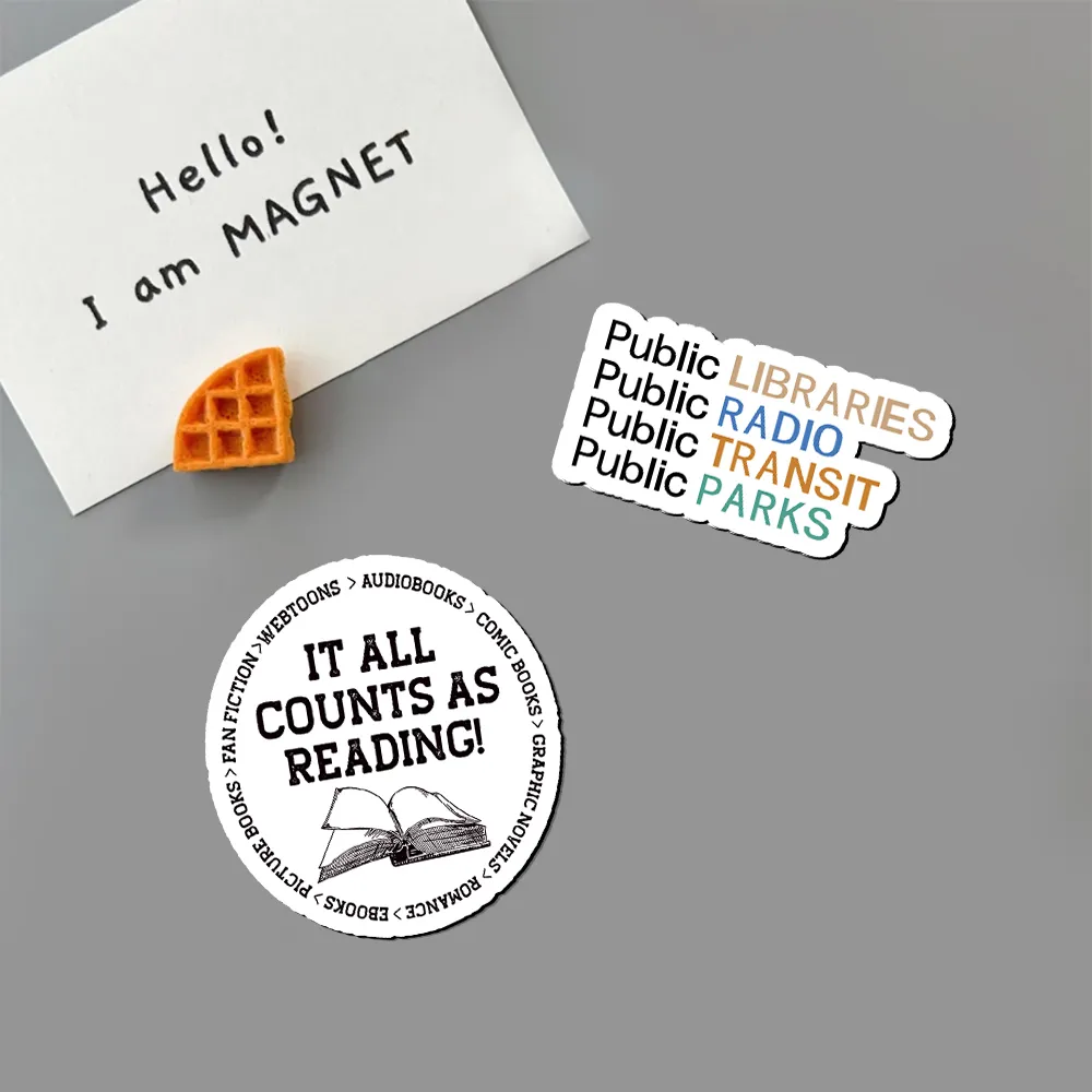 Pagewings Public Libraries Radio Transit Parks Fridge Magnet